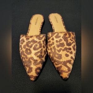 Women's Leopard Print Mules